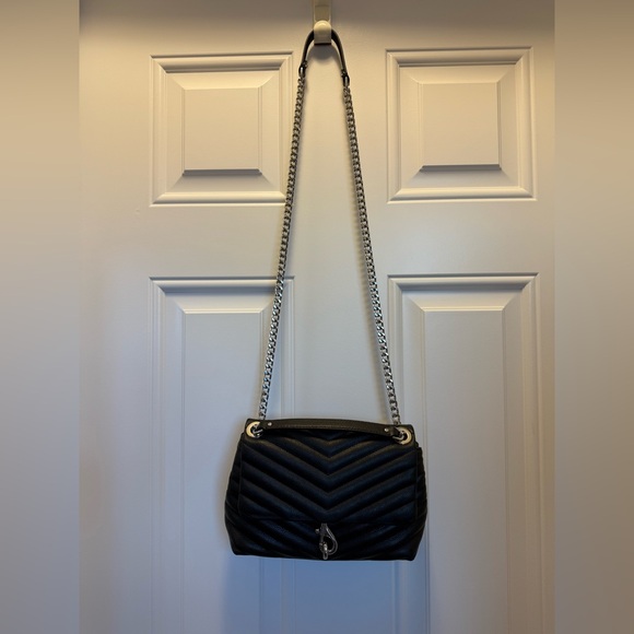 Rebecca Minkoff Edie Crossbody Black/Silver - Picture 9 of 9